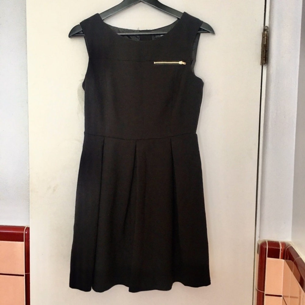 H&M Black Fit & Flare with Pleats
